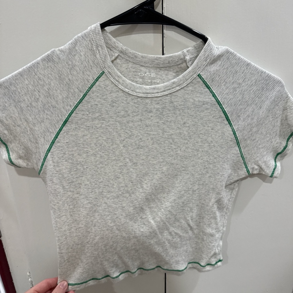 OGL Heather Gray Ribbed T-Shirt